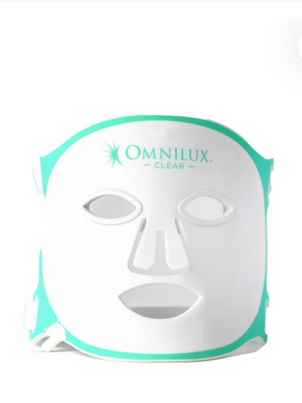 Omnilux Clear Facial Mask — White & Teal Women’s Skincare Mask